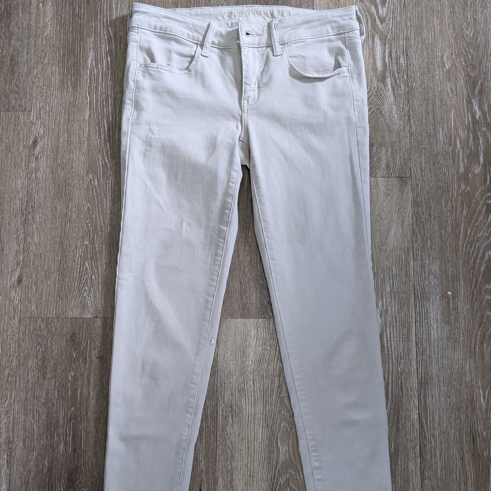American Eagle khaki super stretch Jegging 6